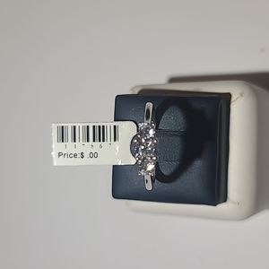 Silver and CZ ring
